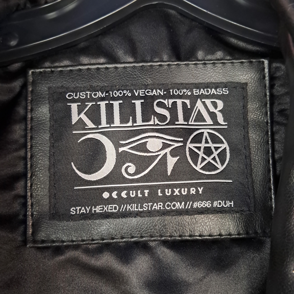 Killstar Black Spiked Biker Jacket - Picture 8 of 10